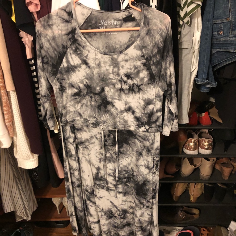 Latched mama midi dress